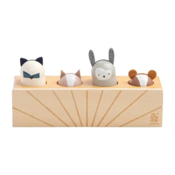 Sebra Houten Pop-Up Speelgoed - Woodland