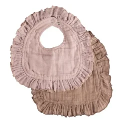 Sebra Muslin Drool Slab - 2 Stuks - Rose / Brown