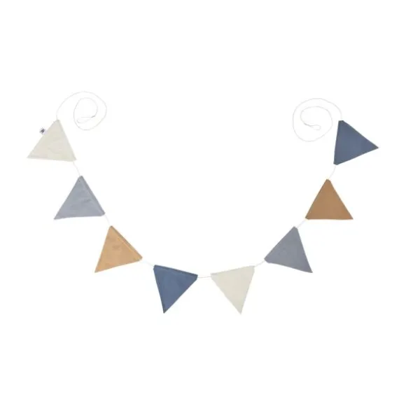 Sebra Stoffen Vlaggenlijn - Forest Lake Blue