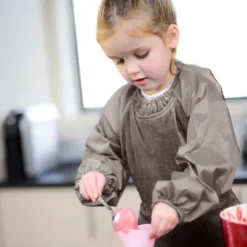 Silly Billyz Slabbetje - Towel Messy Eater - Taupe