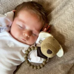 Smallstuff Rammelaar Dog Met Bijtring Nature