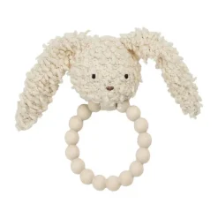Smallstuff Rammelaar Rabbit Met Bijtring Off White Bouclé