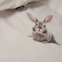 Snurk Bunny Dekbedovertrek – 200 x 200/220 cm – Beige