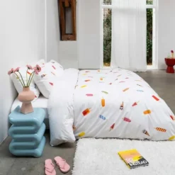 Snurk Dekbedovertrek - Popsicles - 140x200/220 cm - Wit