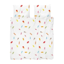 Snurk Dekbedovertrek - Popsicles - 140x200/220 cm - Wit