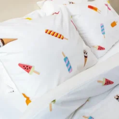 Snurk Dekbedovertrek - Popsicles - 140x200/220 cm - Wit