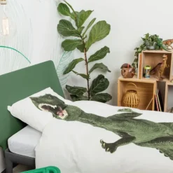 Snurk Dino Dekbedovertrek 140 x 200/220 cm