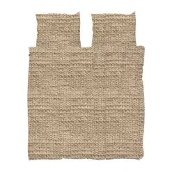 Snurk Twirre Flanel Dekbedovertrek - 140 x 200/220 cm - Sand Beige
