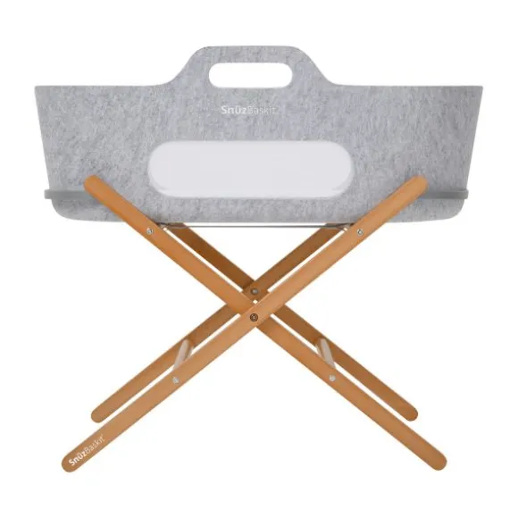 Snuz SnüzBaskit Moses Basket + Stand Set - Dove/Light Grey/Grey