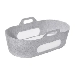 Snuz SnüzBaskit Moses Basket + Stand Set - Dove/Light Grey/Grey