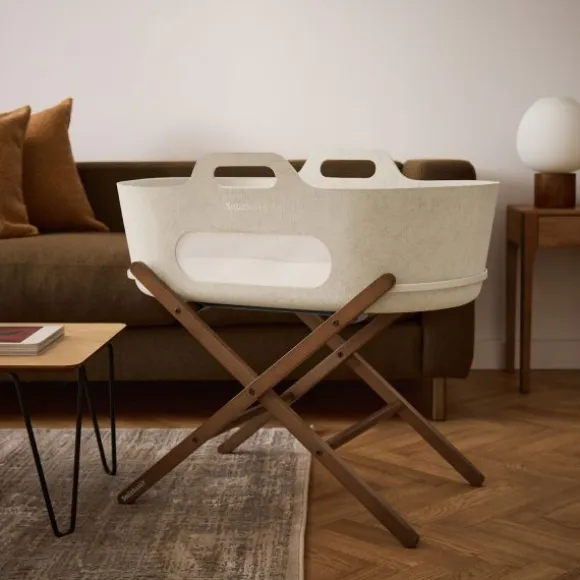 Snuz SnüzBaskit Moses Basket + Stand Set - Dove/Light Grey/Grey