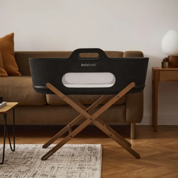 Snuz SnüzBaskit Moses Basket + Stand Set - Dove/Light Grey/Grey