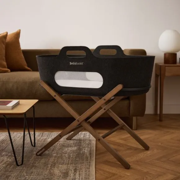 Snuz SnüzBaskit Moses Basket + Stand Set - Dove/Light Grey/Grey