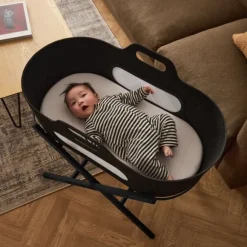 Snuz SnüzBaskit Moses Basket + Stand Set - Dove/Light Grey/Grey