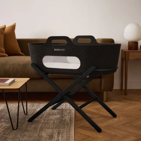 Snuz SnüzBaskit Moses Basket + Stand Set - Dove/Light Grey/Grey