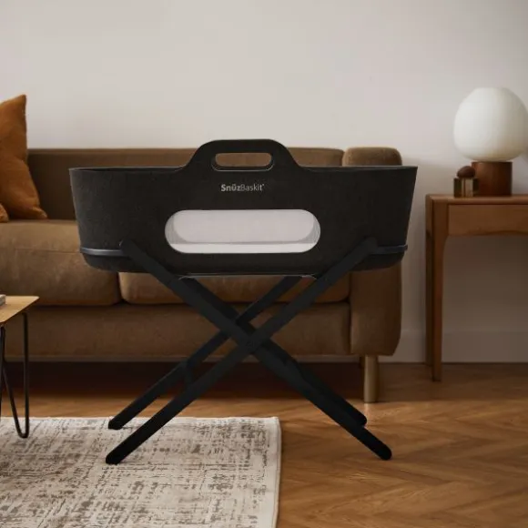 Snuz SnüzBaskit Moses Basket + Stand Set - Dove/Light Grey/Grey