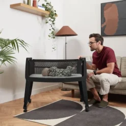 SnuzPod Studio Co-sleeper - London Navy