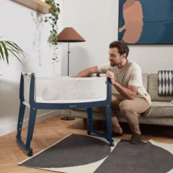 SnuzPod Studio Co-sleeper - London Navy