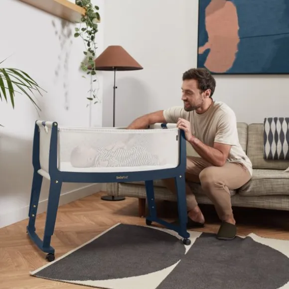 SnuzPod Studio Co-sleeper - London Navy