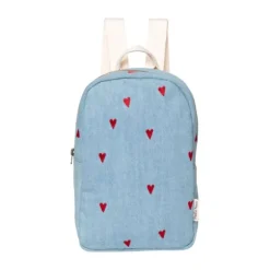 Studio Noos Mini Rugzak - Denim Hearts