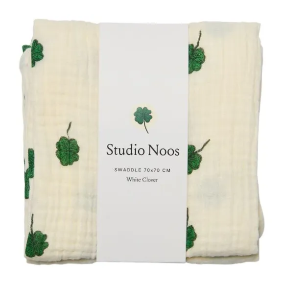 Studio Noos Swaddle - White Clover - 70x70 cm