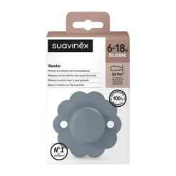 Suavinex Wonder SX Pro Fopspeen Symmetrisch - 6-18Mnd - Raw Umber