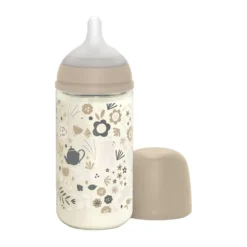 Suavinex Wonderland SX Pro Fles Glas - Medium Flow - 240ml - Blauw