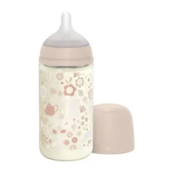 Suavinex Wonderland SX Pro Fles Glas - Medium Flow - 240ml - Blauw