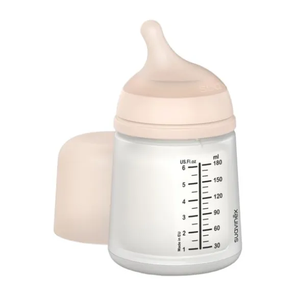 Suavinex Zero Zero Anti-Koliek Fles Borstvoeding - One Size - 180ml - Light