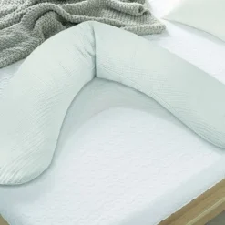 Theraline - Voedingskussen Met Hoes - Muslin - Taupe