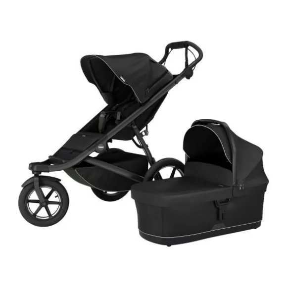 Thule Urban Glide 3 Kinderwagen 4-in-1 - Mid Blue | Thule Maple Autostoeltje - Mid Blue | Thule Alfi Isofix Base