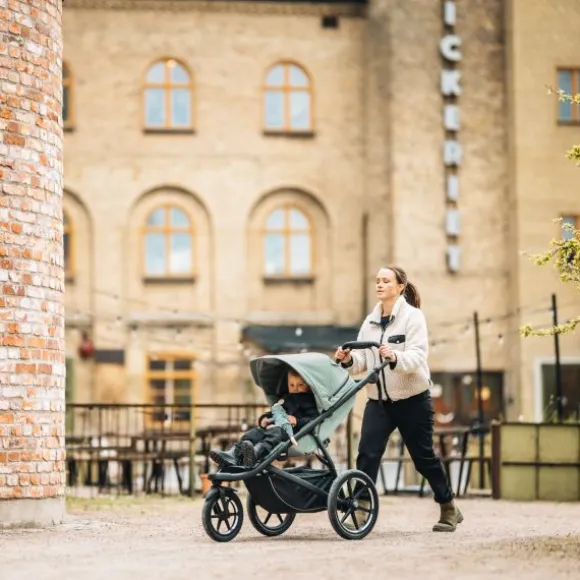 Thule Urban Glide 3 Kinderwagen 4-in-1 - Mid Blue | Thule Maple Autostoeltje - Mid Blue | Thule Alfi Isofix Base