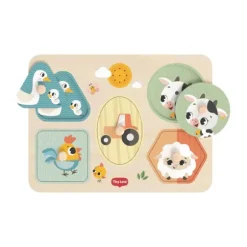 Tiny Love Farmers Funday Muziek Puzzel - Hout