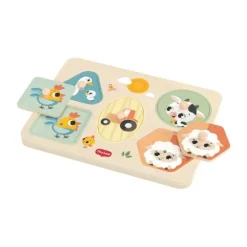 Tiny Love Farmers Funday Muziek Puzzel - Hout