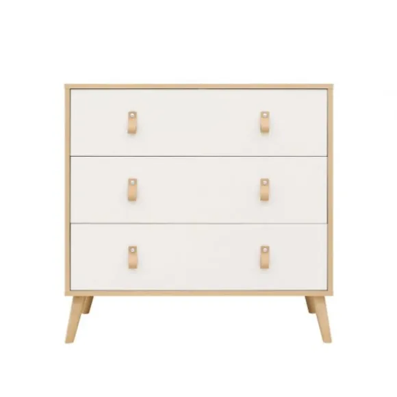 ToiToiKids Jort Commode met Laden - Wit/Naturel