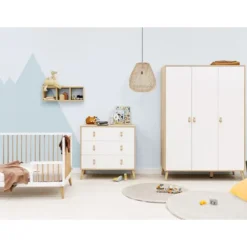 ToiToiKids Jort Commode met Laden - Wit/Naturel