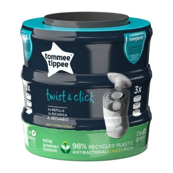 Tommee Tippee Navulling - Twist & Click - 3-Pack