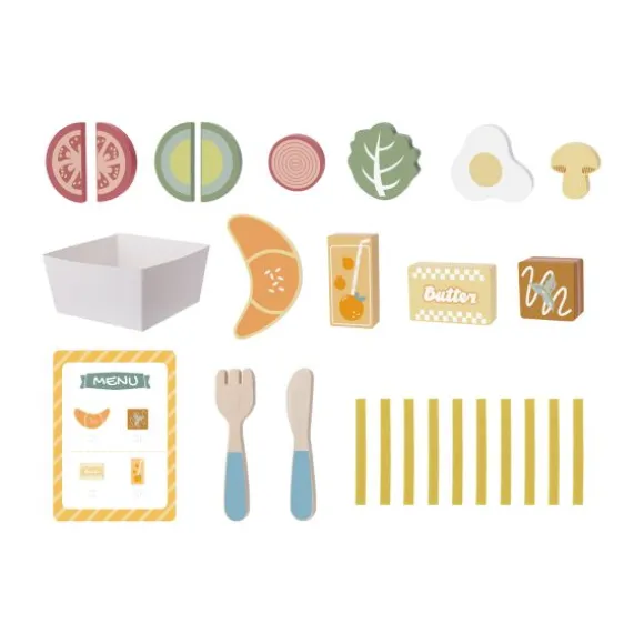 Tooky Toy Ontbijt Speelset - Hout