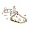 Tooky Toy Treinbaan Met Ruimtestation - Hout
