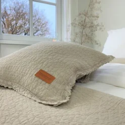 Town & Country Carolina Kussenhoes Beige / Sand 50 x 50 cm