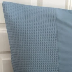 Town & Country Lugano Wafel Dekbedovertrek Blauw 140 x 220 cm