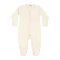 UAUA Basic Boxpakje Met Voetjes Crema 1-3 Mnd