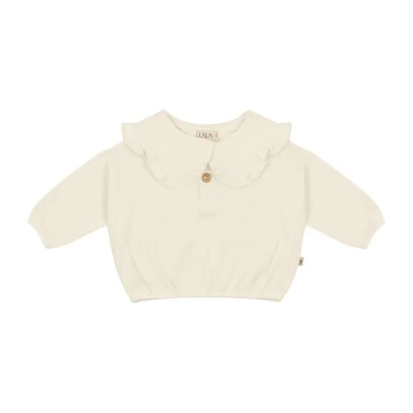 UAUA Bib Sweater - 3-6 Mnd - Crema