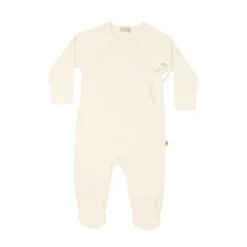 UAUA Boxpakje Strik Met Voetjes Crema 0-1 Mnd