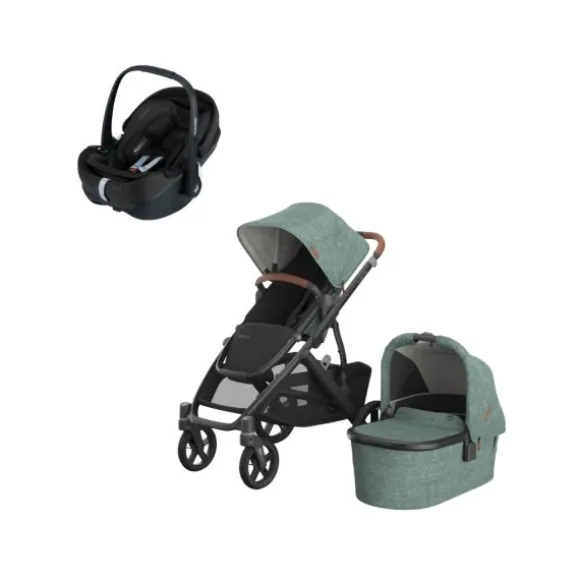 UPPAbaby VISTA V3 Kinderwagen 3-in-1 - Theo | Joolz X Maxi-Cosi Pebble 360 Pro 2 Autostoeltje