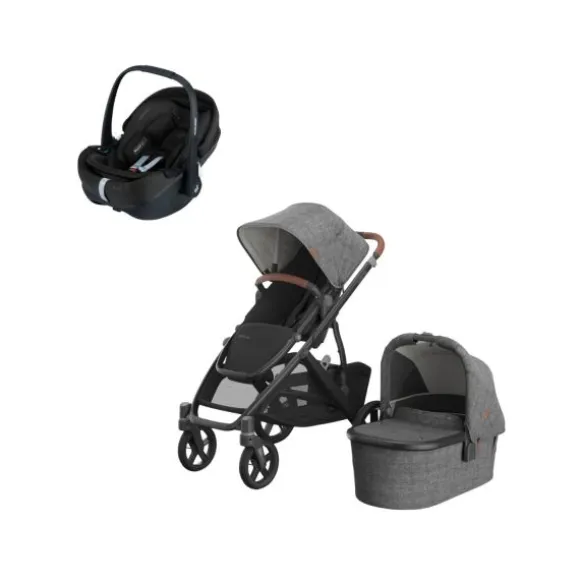 UPPAbaby VISTA V3 Kinderwagen 3-in-1 - Theo | Joolz X Maxi-Cosi Pebble 360 Pro 2 Autostoeltje