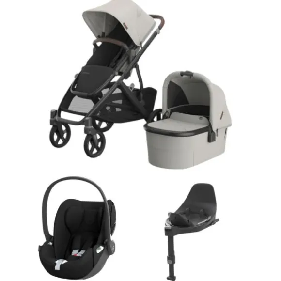 UPPAbaby VISTA V3 Kinderwagen 4-in-1 - Liam | Cybex Cloud T Plus Autostoeltje | Cybex Base T
