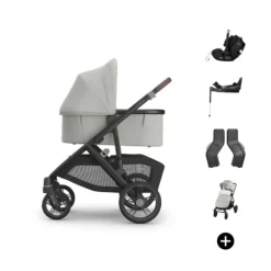 UPPAbaby VISTA V3 Kinderwagen Bundel - Evelyn | Dubatti by Römer Babysafe Pro Autostoeltje | Dubatti by Römer Vario Base 5Z