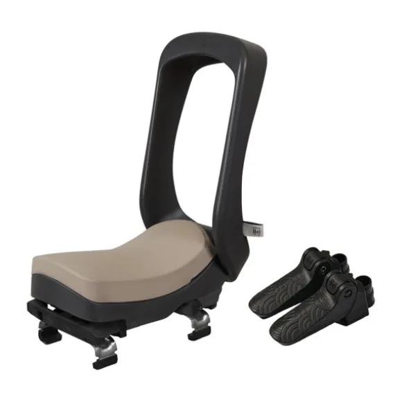 Urban Iki Junior Fietsstoeltje - Bincho Black/Inaho Beige - Met Montagekader