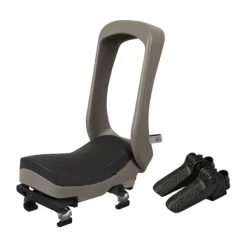 Urban Iki Junior Fietsstoeltje - Bincho Black/Inaho Beige - Met Montagekader